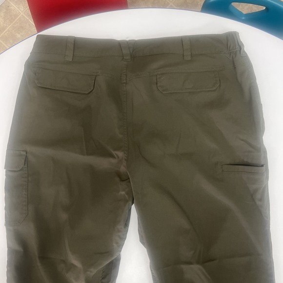 Duluth Trading Pants Womens 18x31* Green Nylon Blend Lightweight Stretch Pockets - Picture 7 of 9